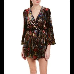 NWOT ONLY HEARTS Paisley Velvet Robe/Duster S